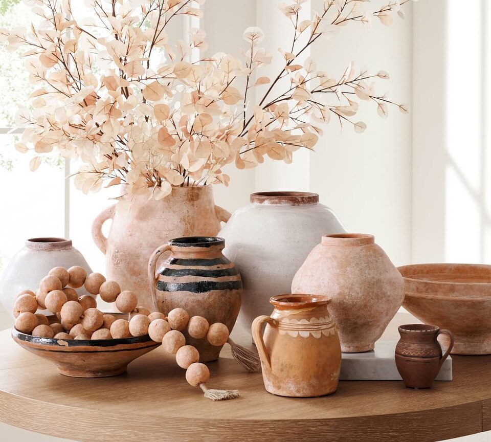 Handcrafted Glazed Terracotta Vases Pottery Barn Australia